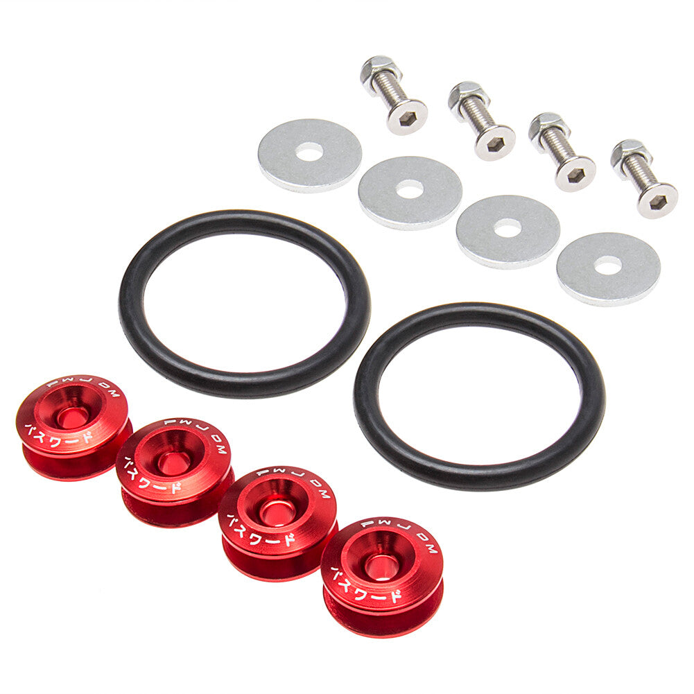 JDM quick-release fastener compatible with automatic bumper rear trunk fender latch cover