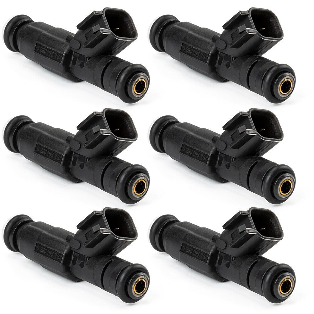 6 Fuel Injectors 0280155784 Fits 1999-2004 for Jeep Grand Cherokee for Wrangler 4.0L