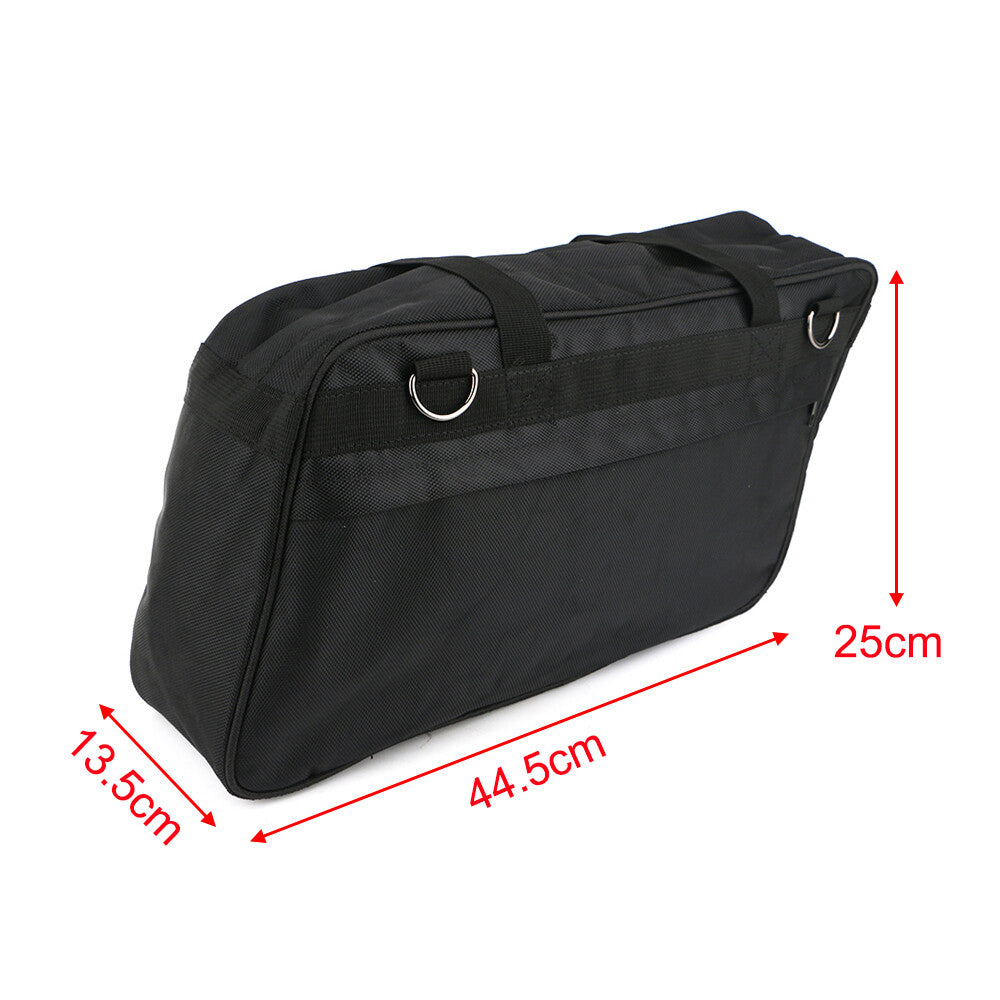 Motorcycle saddlebag lining, travel and touring bag, right side for touring gliding