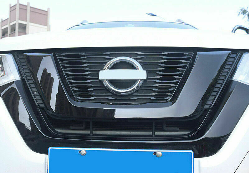 for Nissan Rogue 2017-2020 Glossy Black Replace Front Grille U Type Cover Trim