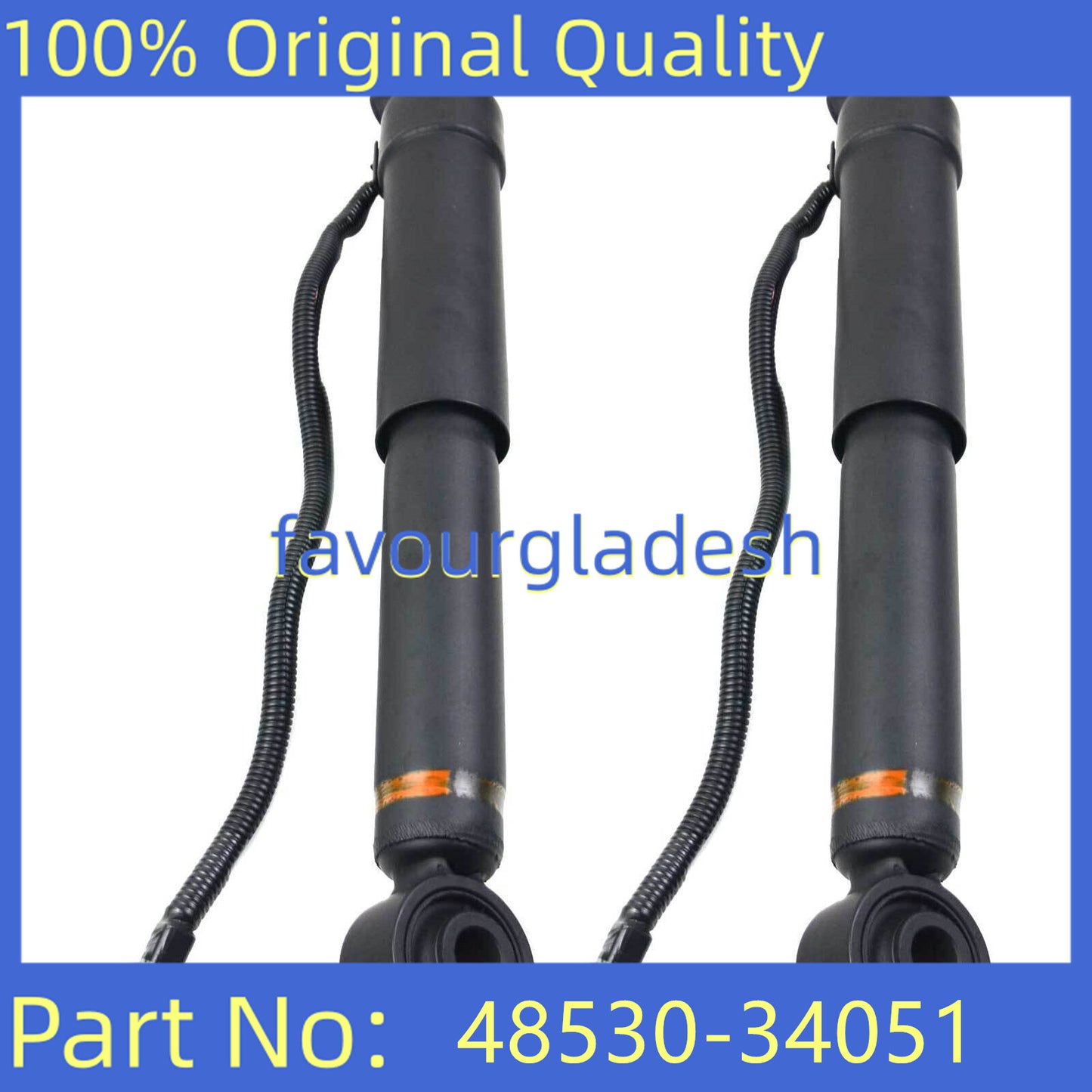 Rear Left/Right Shock Absorbers for Toyota Sequoia 2008-2019 5.7L V8 48530-34051