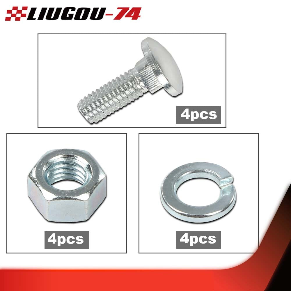 new set of front and rear bumper bolts suitable for Ford 7/16-14x1-1/4 inch closed round head bumpers.