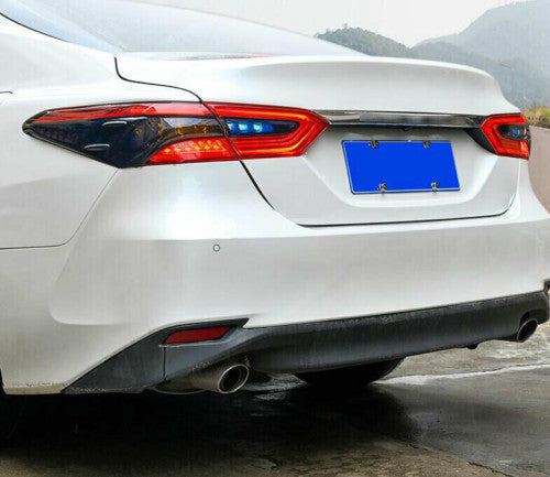 4p for Toyota for Camry 2018-2023 Black Smoked Rear Tail Light Lamp Cover Guard Trim