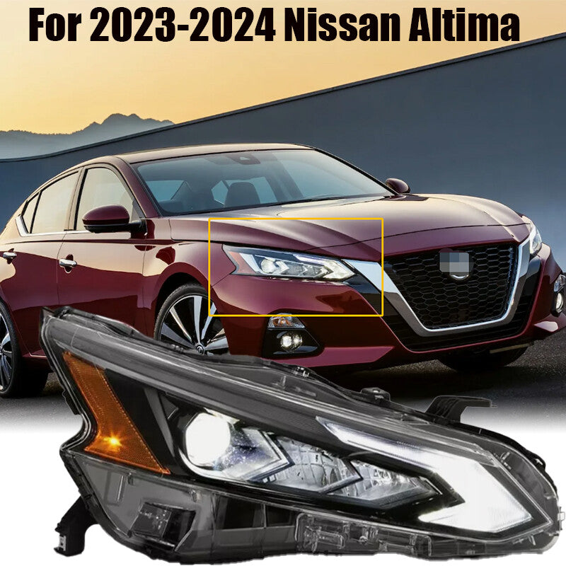 Passenger Side Full LED Projector Headlight For 2023-2024 for Nissan Altima Headlamp
