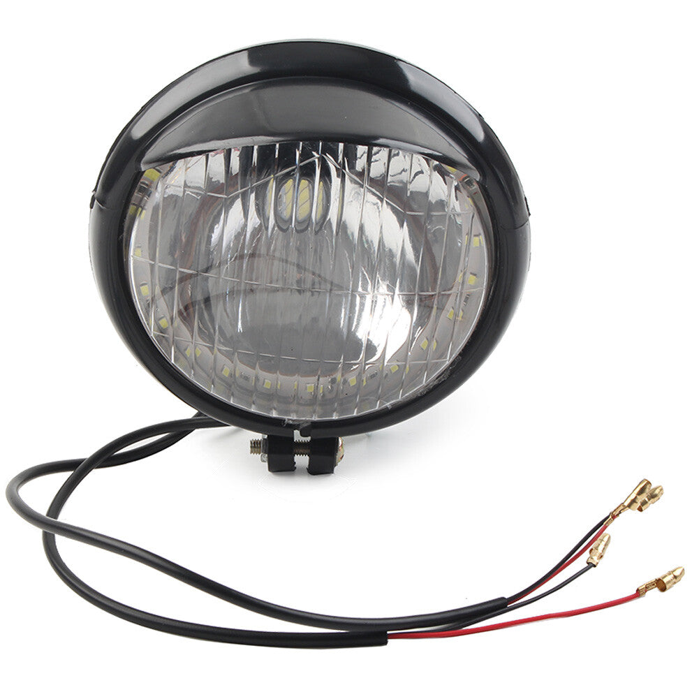 Motorcycle Front Headlight Passing Fog Light Lamp for Harley for Honda for Suzuki Black