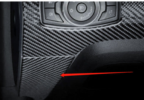 for Ford for Mustang 2015-23 Dry Carbon Fiber Center Console Dash LR lower Cover 2x