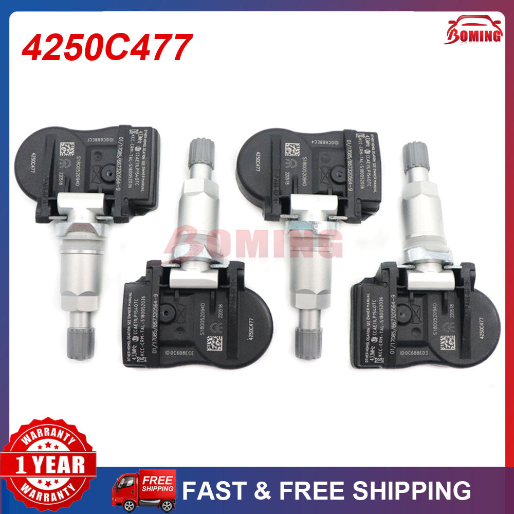 4-pack TPMS 4250C477 tire pressure sensors for Mitsubishi ASX, for Peugeot ION, for Citroen