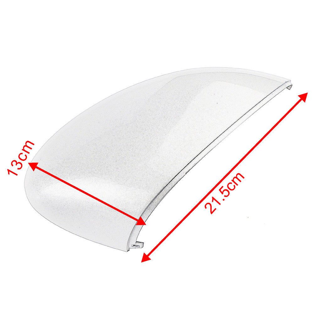 Right passenger side door mirror cover for 2008-2017 for Ford Fiesta MK7, silver.