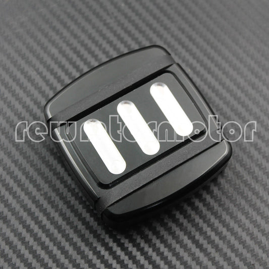 Brake Pedal Pad Black Cut Small Fit for Harley FXST Softail FXD Dyna XL XG 15-up