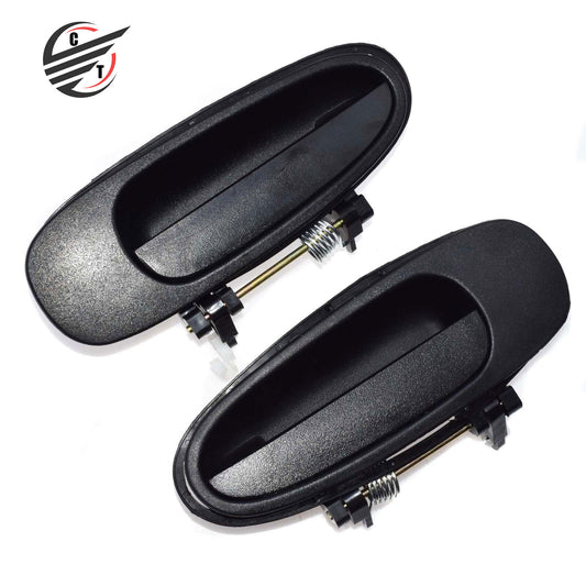 for TOYOTA for COROLLA 1993-1997 Pair Outside Door Handles Rear Left Right Black
