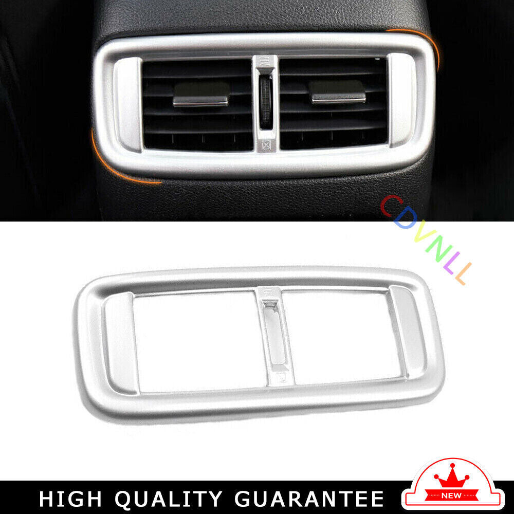 Rear Air Outlet Vent Frame Trim 1 Fit for Honda CRV CR-V 2017-2022 Matte Silver