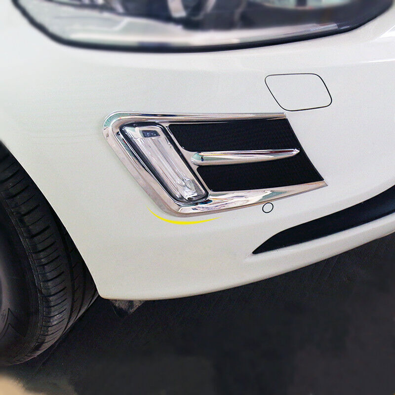 for Volvo XC60 2014-2017 Front Bumper Fog Light Lamp Grille Cover trim Decor ABS