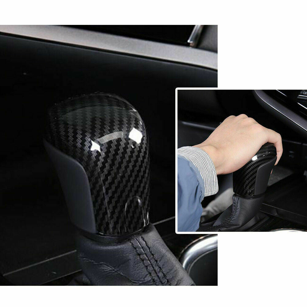for Toyota for Corolla Cross 2022-24 Carbon fiber Gear Shift Knob Molding Cover Trim