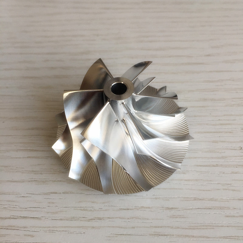 RHF4 6+6 Blade 37.60/51.00 mm High-Performance Turbine Billet Compressor Wheel