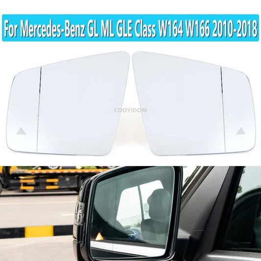 Right for Benz GL/ML Class W164/166 2010-2018 Warning Wing Rear Mirror Glass
