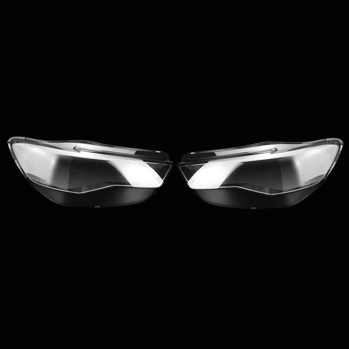 Pair Left+Right Headlight Cover Lens Lampshade Clear for Audi A6 C7 2016 17-2018