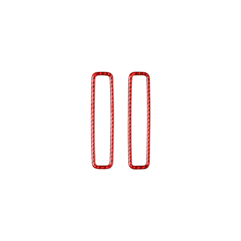 Red carbon fiber vent socket cover trim is suitable for the for Porsche for Panamera 10-16