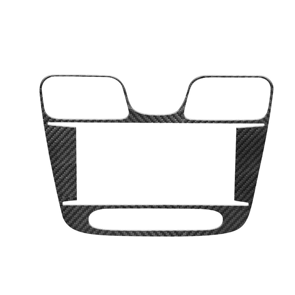 Carbon Fiber Center Multimedia Panel Frame Cover Trim for Chrysler 200 2011-2014