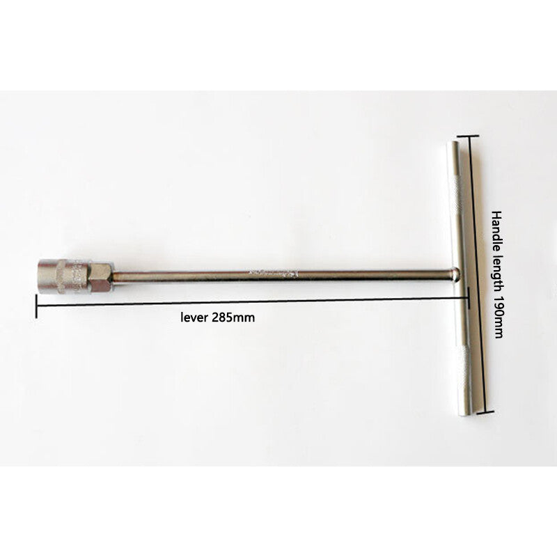 1Pc 15mm Metric T-Handle T Handle 45Steel Socket Wrench Tool For Car Motorcycle