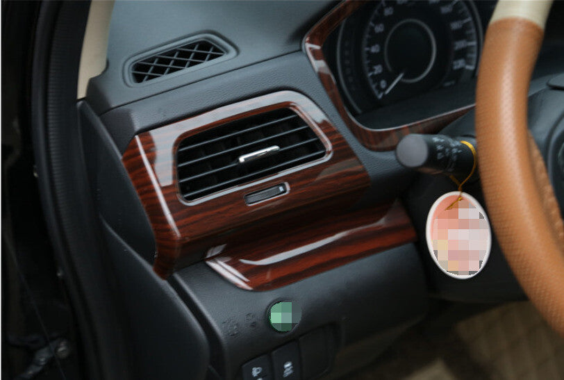 LR AC Air Outlet Vent Cover Trim for Honda CRV CR-V 2012-2016 Peach Wood Grain