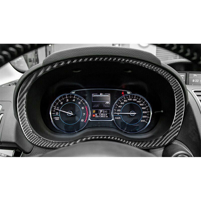 Soft Carbon Fiber Dashboard Meter Frame Cover for Subaru WRX / WRX STI 2015-2019