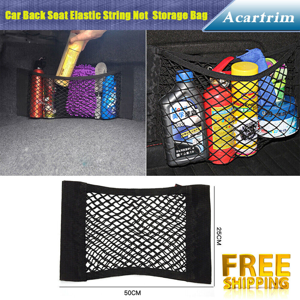 Elastic for Seat String Storage Bag Back Rear Trunk Net Meshing Pocket Cage 5025cm