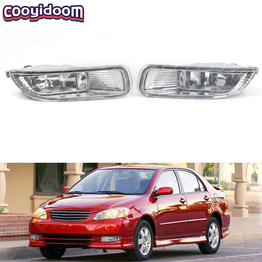 for Toyota for Corolla 2003-2005 Front Bumper Fog Lights Lamps With Bulbs LHRH