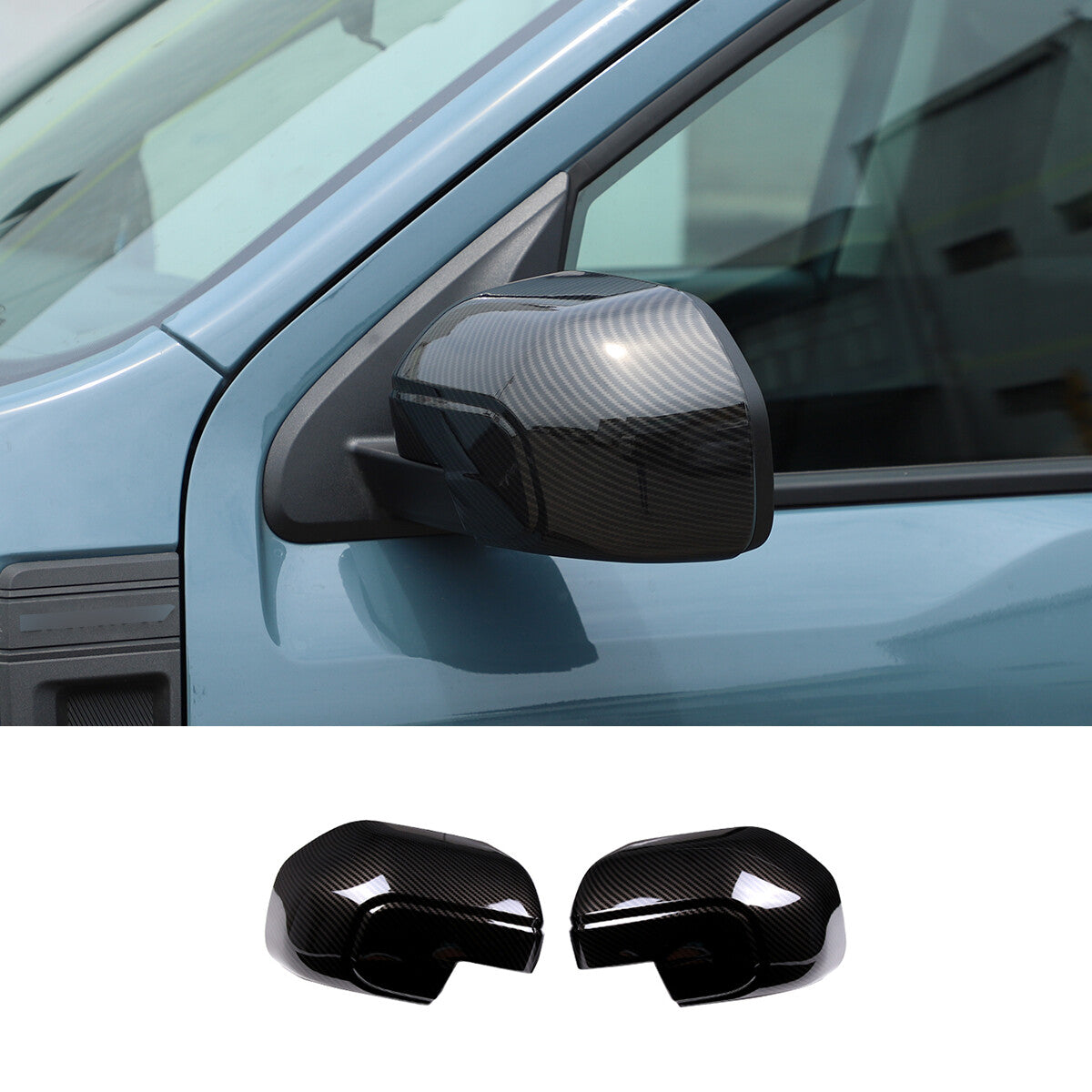 Carbon fiber combined drive sunset box handle decorative cover for Toyota Tacoma 17-20 USA