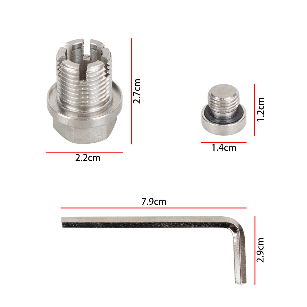 Oil Drain Plug M16.1X1.5 Self Tapping Oil Pan Thread Repair Kit with O-Ring
