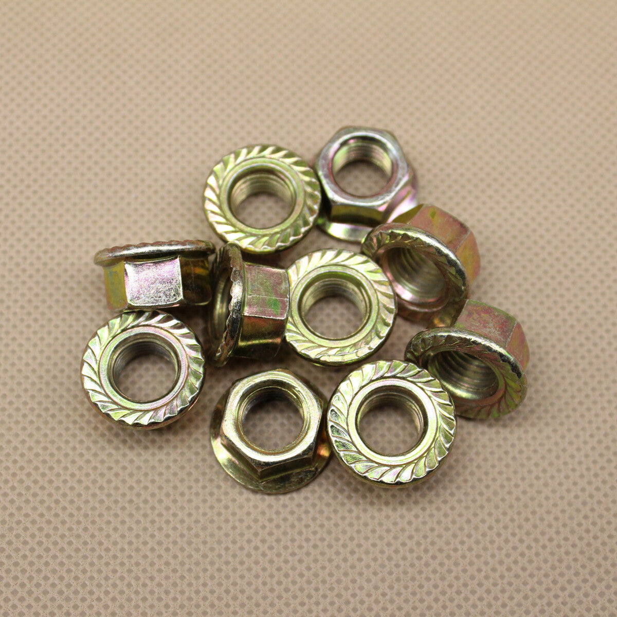 10Pcs Serrated Flange Exhaust Lock Nuts M10-1.25 for Honda 90212-SA5-003