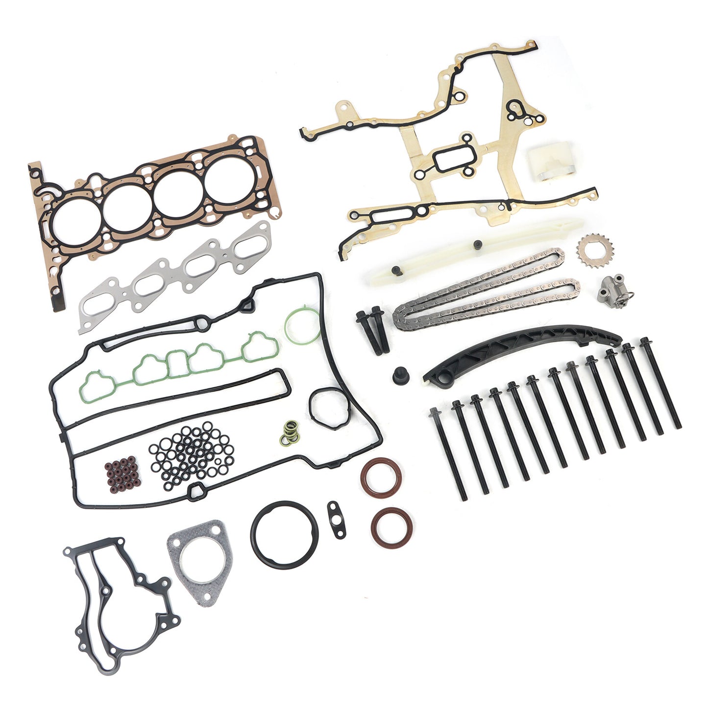 For 2011-2015 for Chevrolet for Cruze 1.4L Turbo Head Bolt Set  Timing Chain Gasket Kit