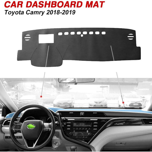 Leather Dashboard Cover Sunshade Mat Non-slip Pad for Toyota for Camry 2018-2021