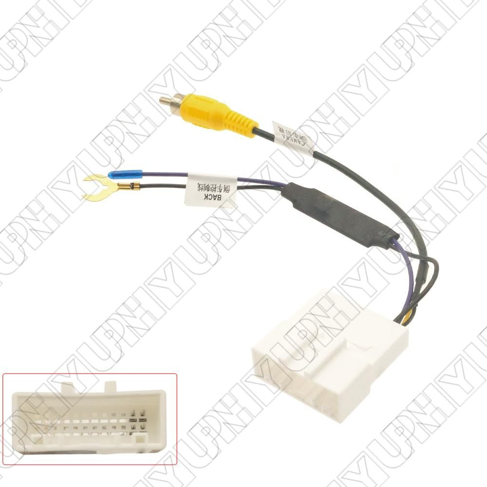 24-Pin Reverse Rear Camera Converter Cable for Toyota Factory Cam Video Output
