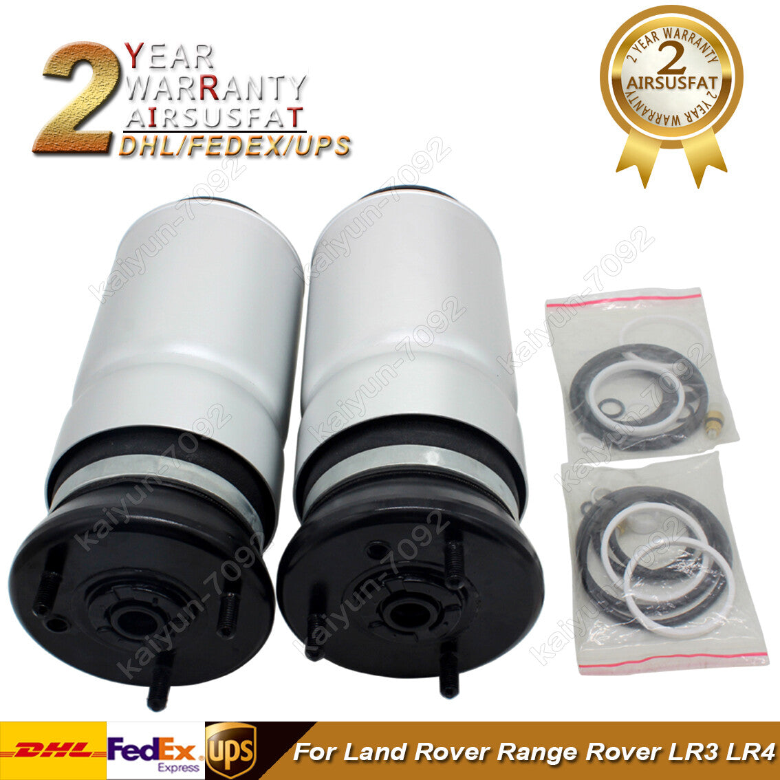 Pair for Land Rover LR3 LR4 Discovery 3 Front Air Suspension Springs RNB501580
