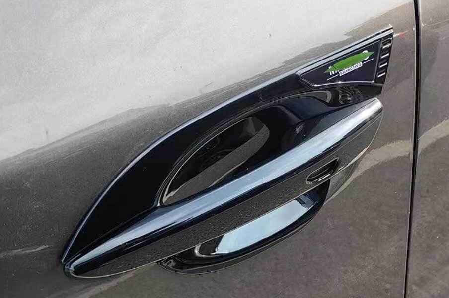 for Mazda 3 Axela 2019-23 Black Look Door Side With for Smart Door Handle Cover Trim