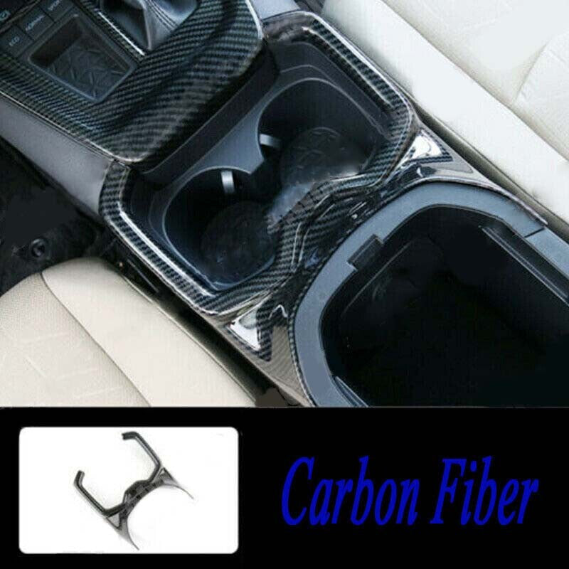 for Toyota RAV4 2019-2023 ABS Carbon Fiber Central Console Water Cup Cover Trim