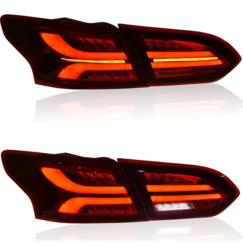 4PCS Rear Lamp LED Tail Light Turn Signal Lamp for Ford Focus 2015 2016-2018