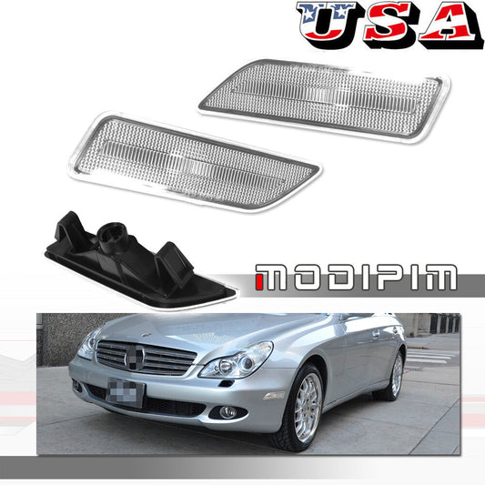 Suitable for 2006-2011 for Mercedes-Benz W219 CLS500 CLS550 transparent front side marker lights.