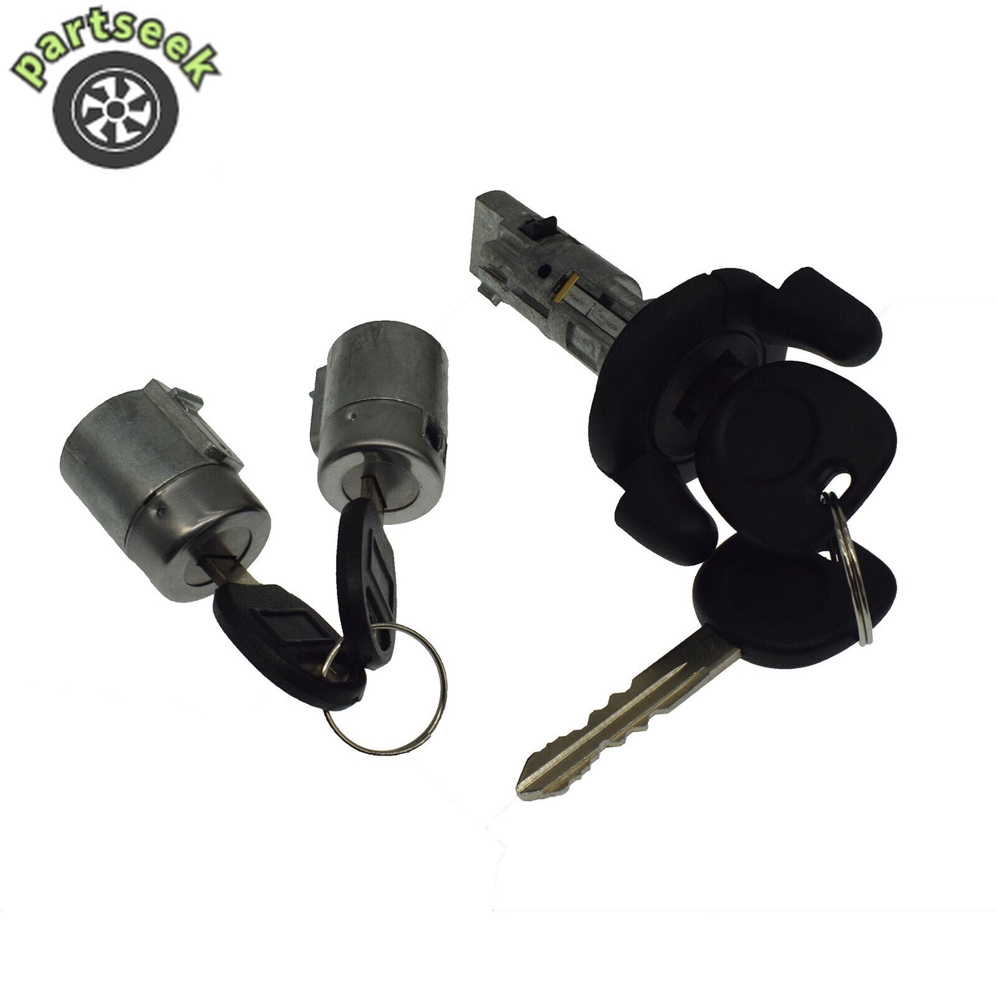Ignition Lock Cylinder Front Door Lock Tumbler Set for Chevy Blazer S10 Pickup