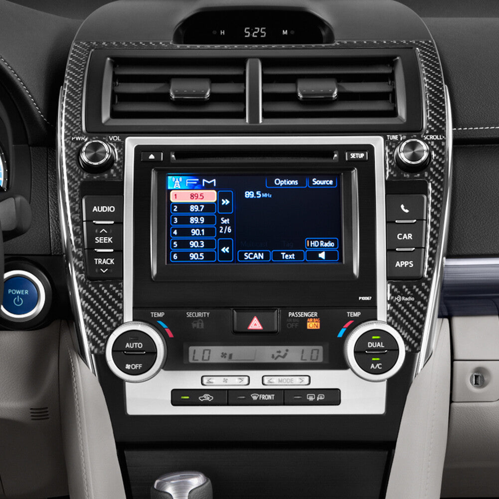 Carbon Fiber Center Control Panel Trim Cover for Toyota for Camry 2012-2014 Type B