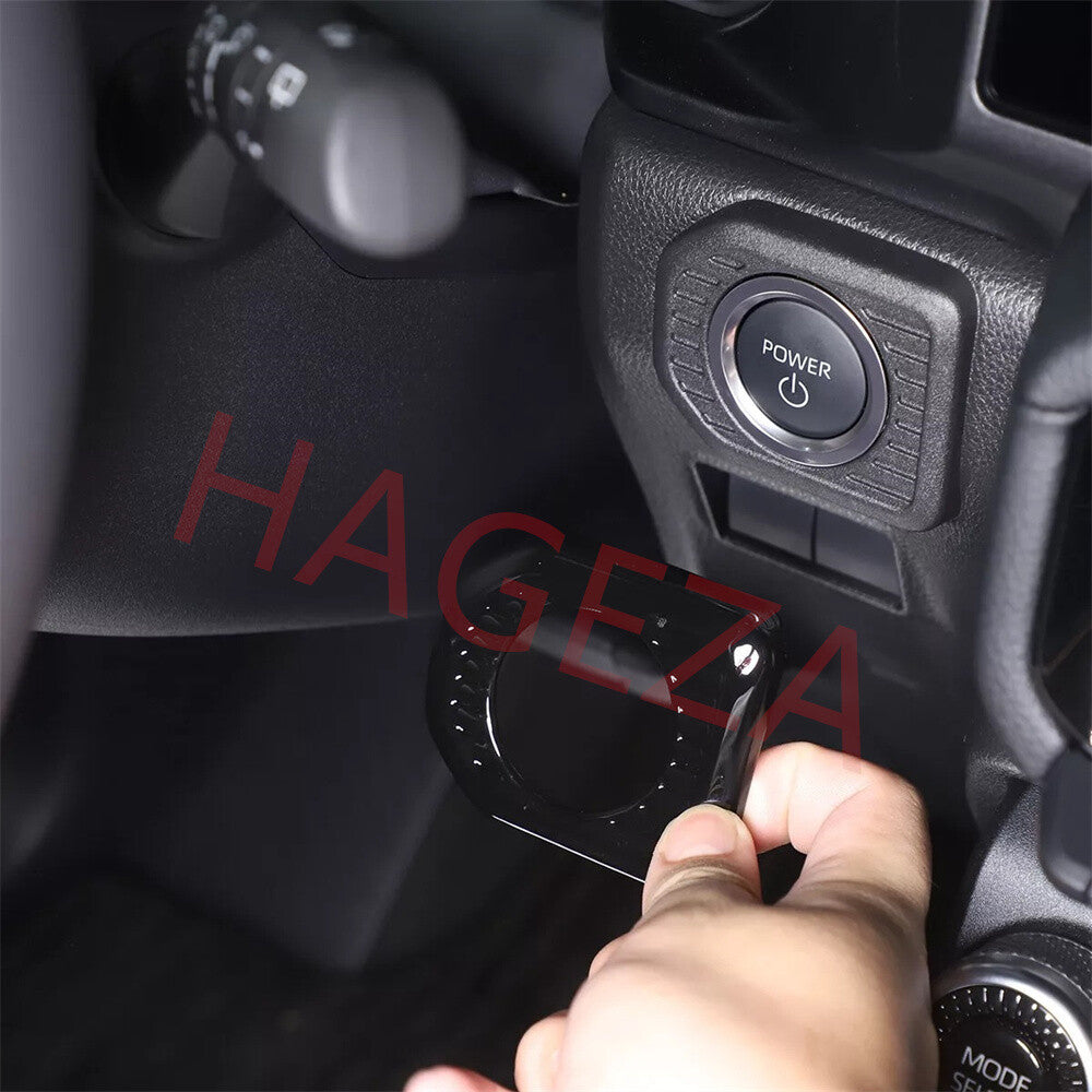 Gloss Black ABS Engine Start Stop Button Cover For Toyot@ for Land Cruiser LC250 24+