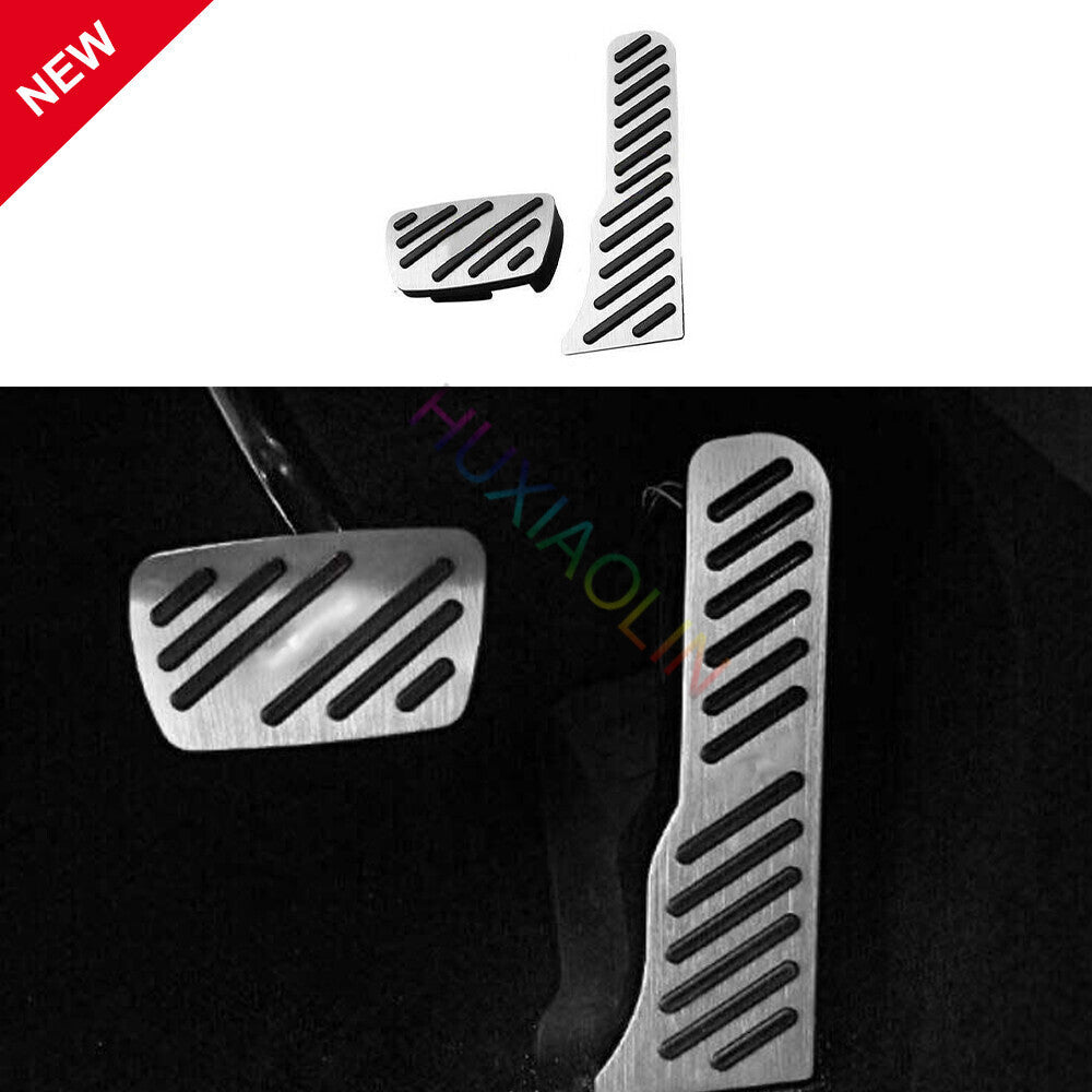 for Cadillac CT4 2020-24 Silver Aluminum Brake Pedal Accelerator Pedal Cover 2P
