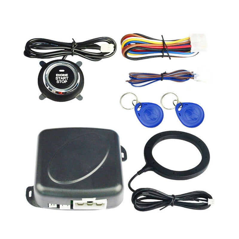 12V Car Start Stop Button Engine Push Start Alarm RFID Lock Keyless Anti-Theft