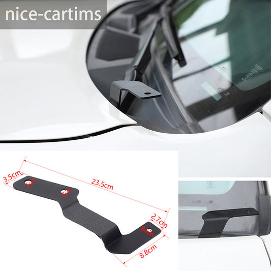 Iron Left Side Engine Hood LED Light Lamp Bracket Trim For Toyot@ 4Runner 2010+