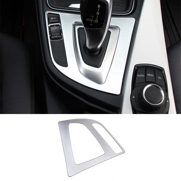 for BMW 3 4 Series GT 2013-2019 ABS Silver Gear Shift Central Console Cover Trim