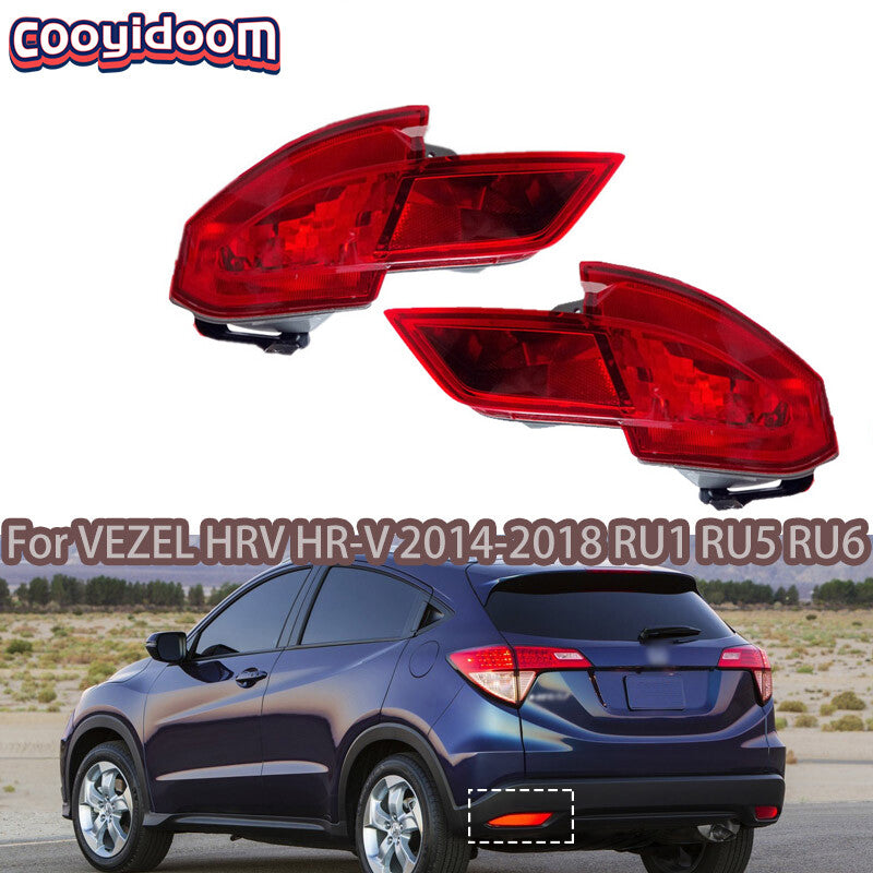 1Pair Rear Bumper Fog Light for Honda VEZEL HR-V 2014-2018 RU1 RU5 RU6