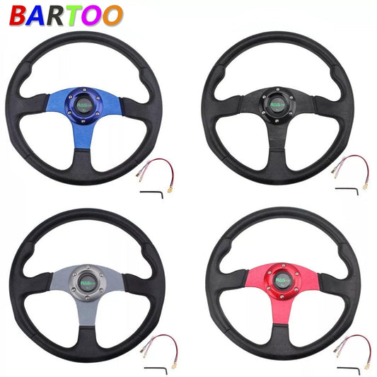 6 Bolt 14 340MM Universal Drifting Racing Steering Wheel Aluminum
