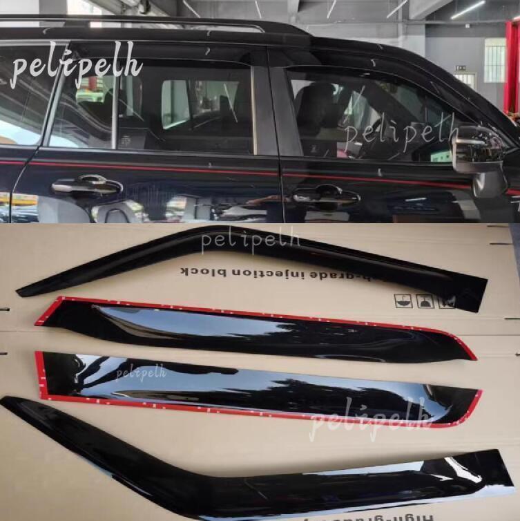 for Lexus LX600 2022-2024 Smoke Window Door Visors Rain Sun Guard Vent Shielding