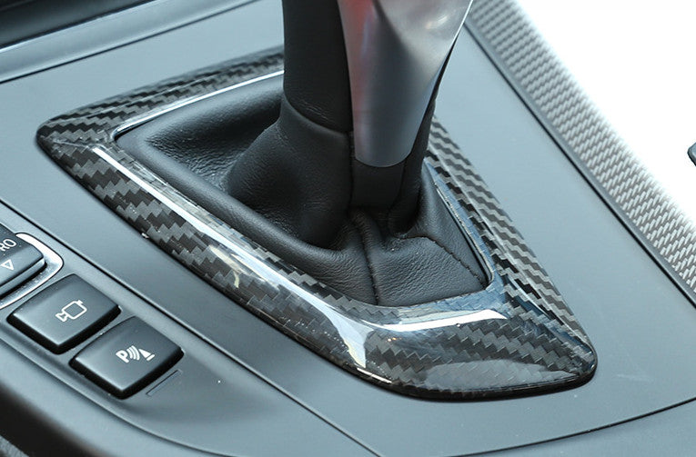 for BMW 3 4 Series GT 13-2019 Carbon Fiber Middle Console Gear Shift Frame Trim