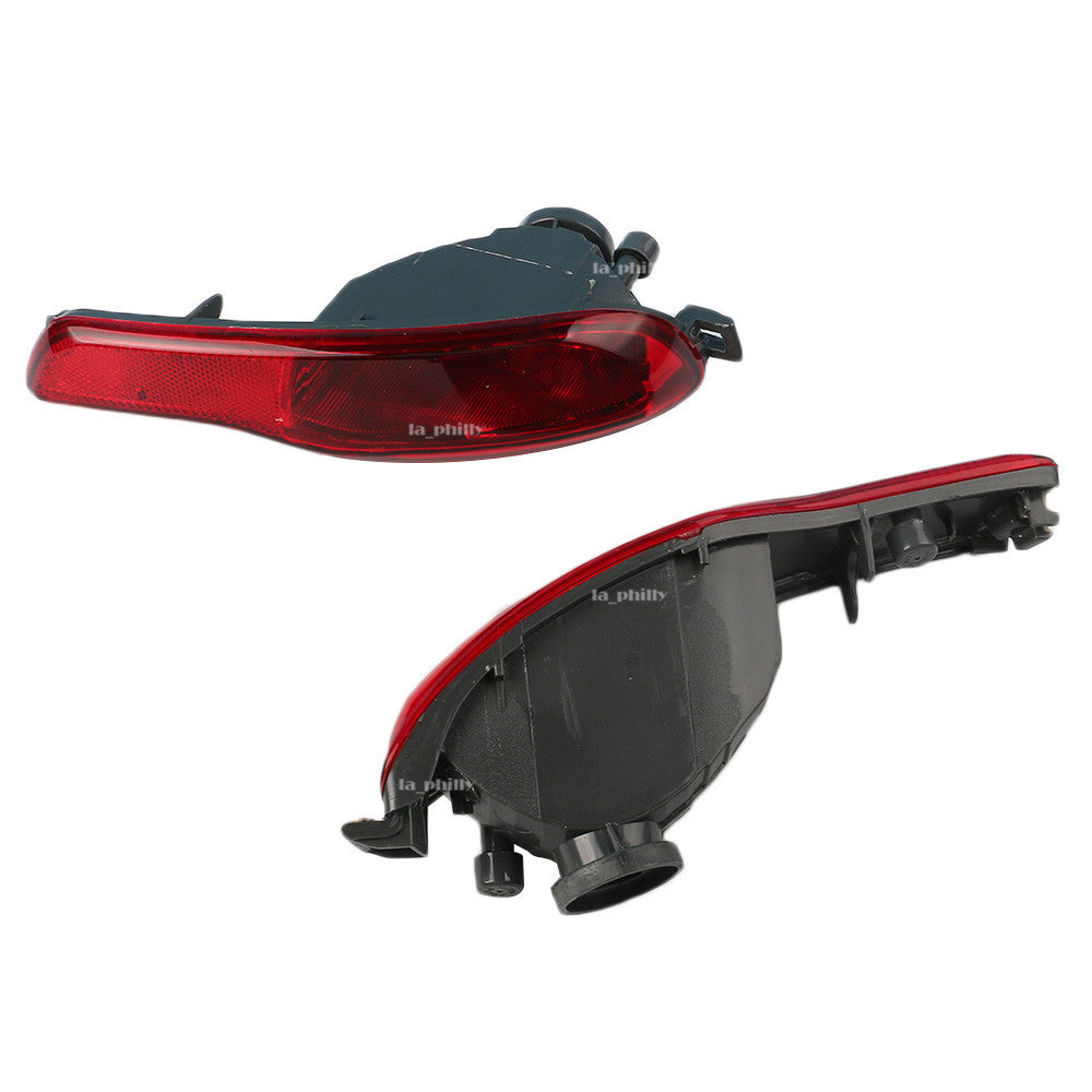Pair L R Red Rear Bumper Fog Light Lamp Reflector fit for Jeep Cherokee 2014-2018